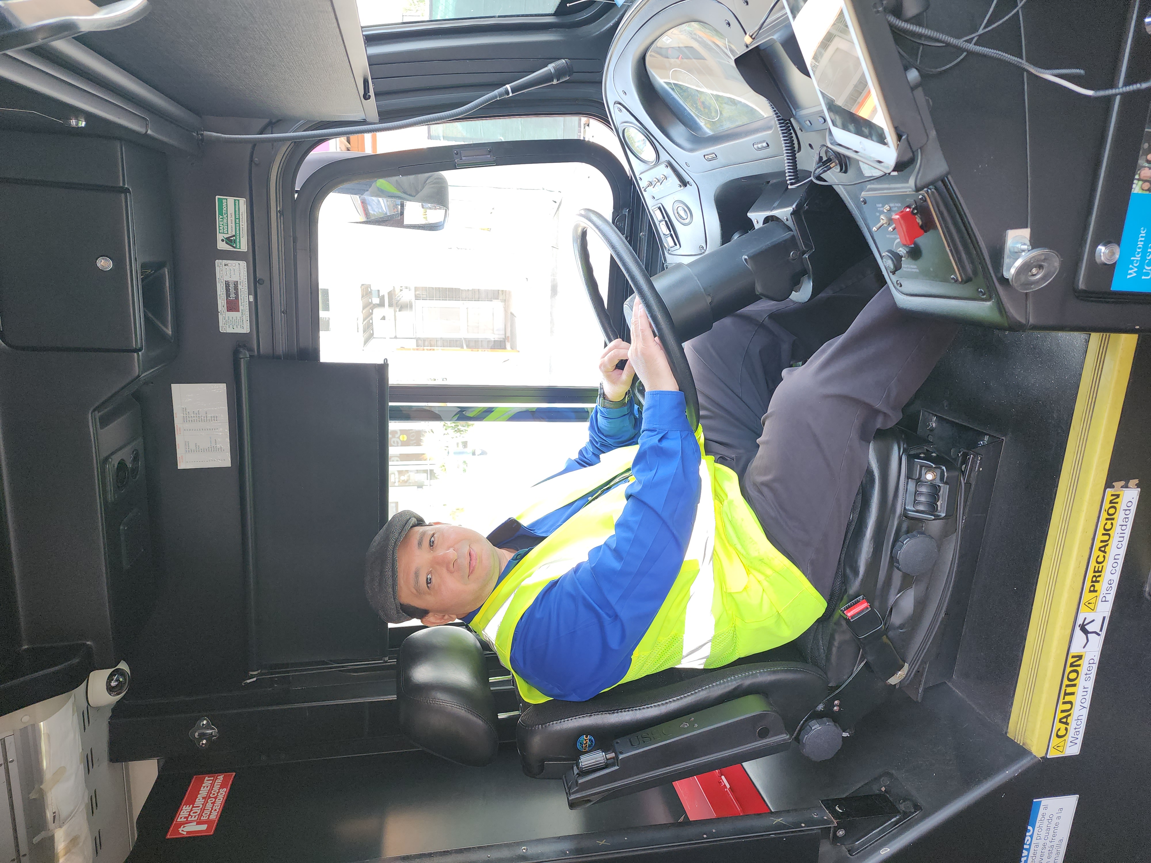 Santos in the driver seat