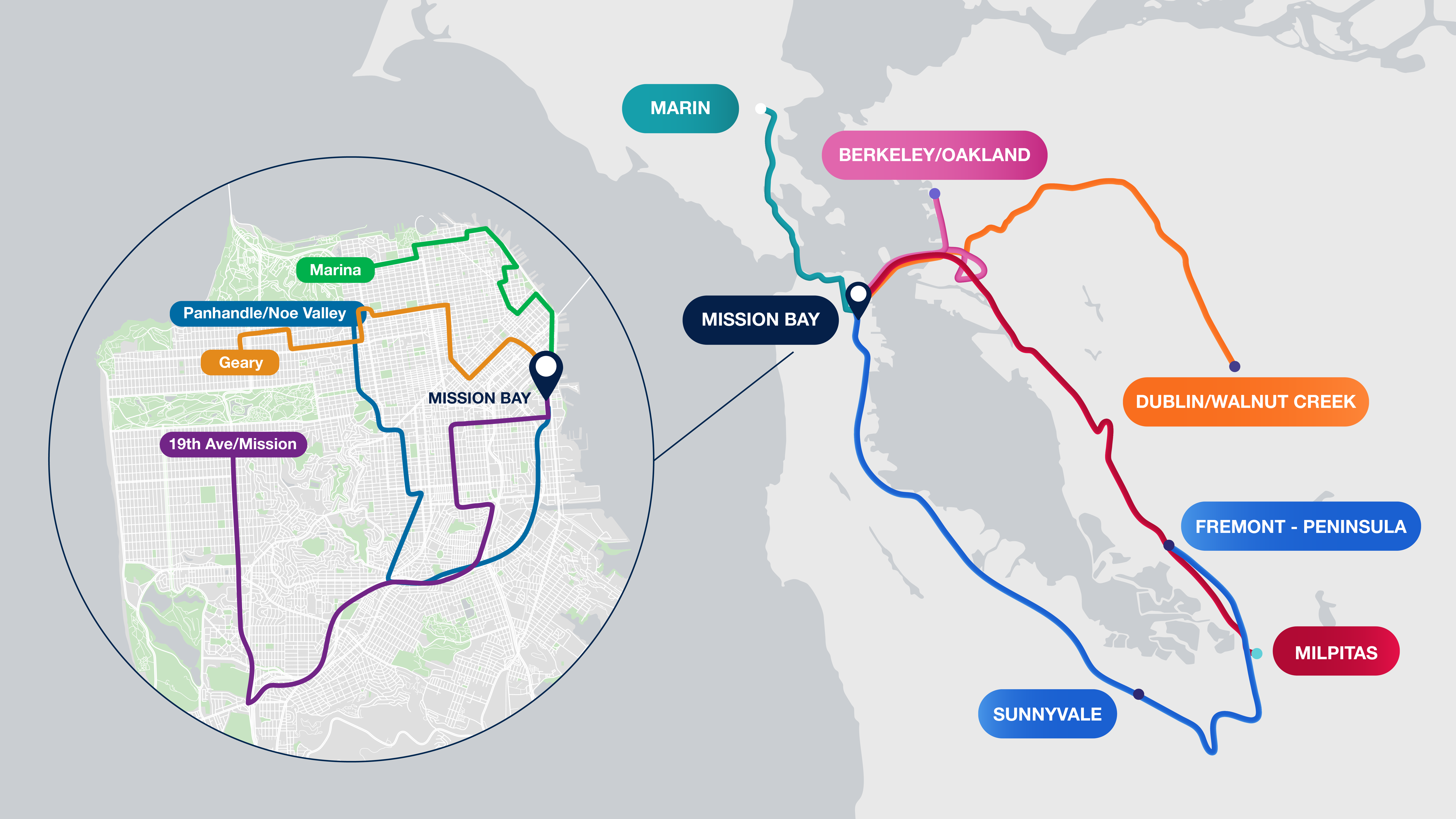 map of shuttle routes