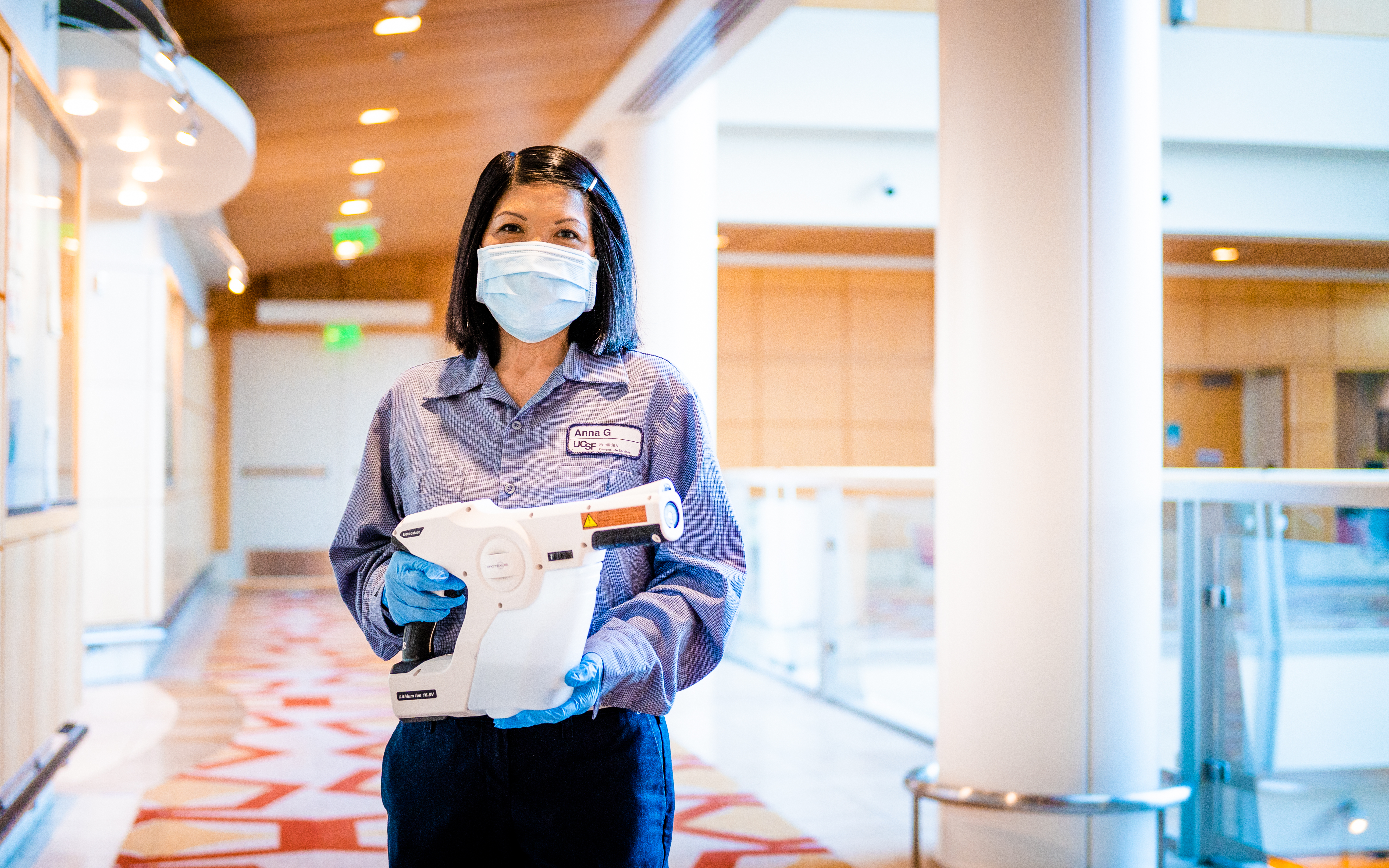 Person with a mask on.