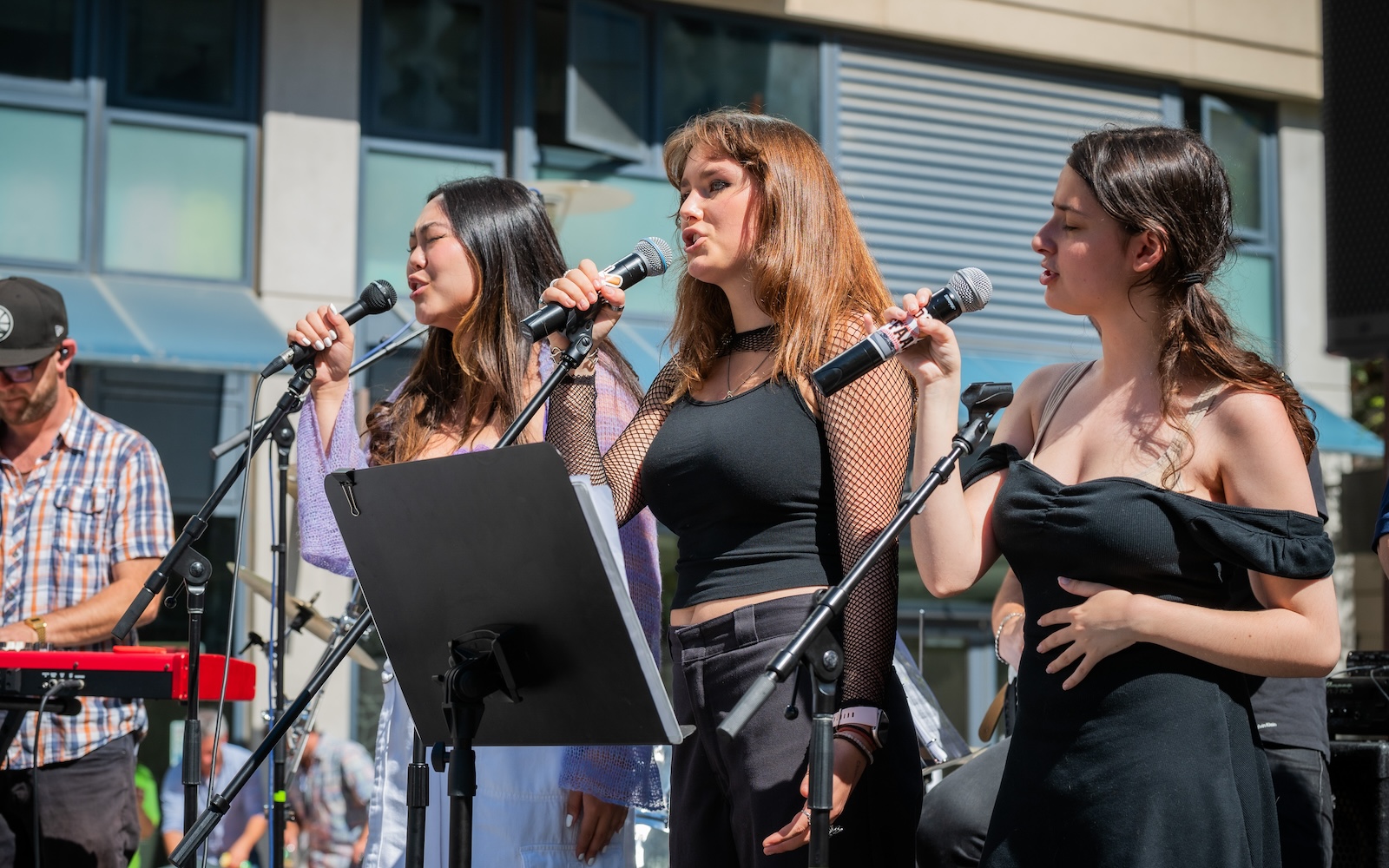 Performers on stage at last years Block Party
