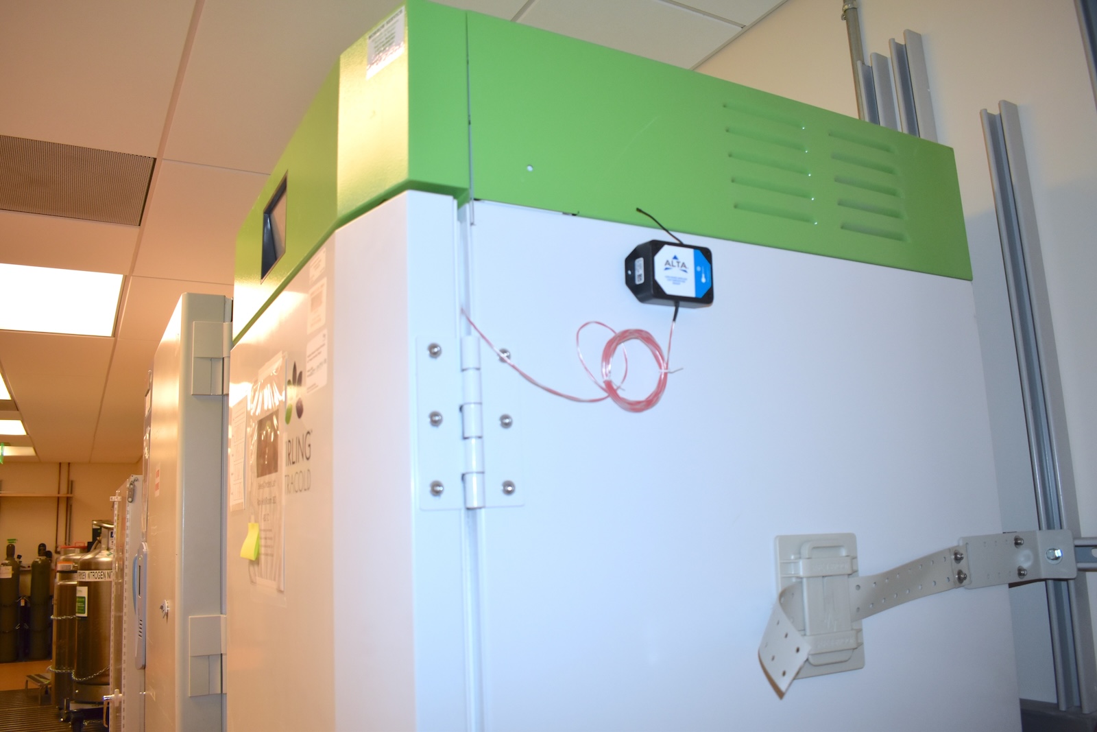 Side view of an ULT freezer