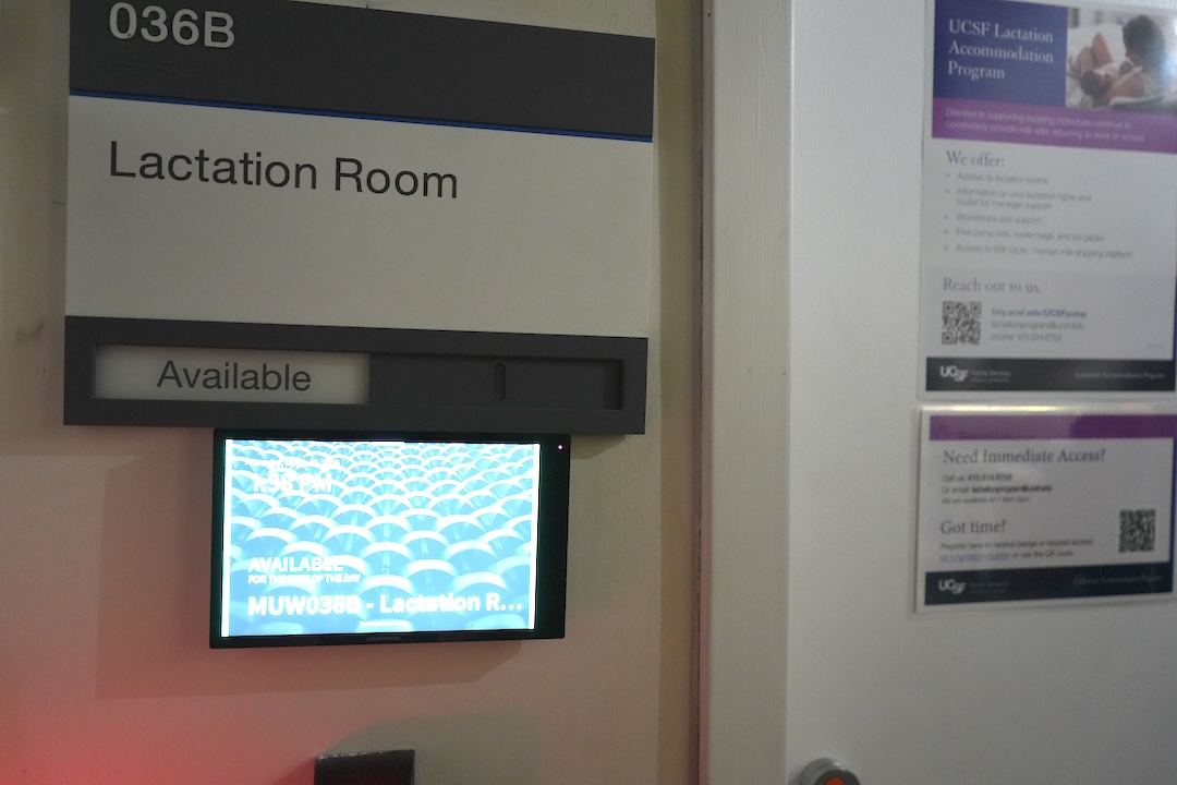 Keypad outside lactation room