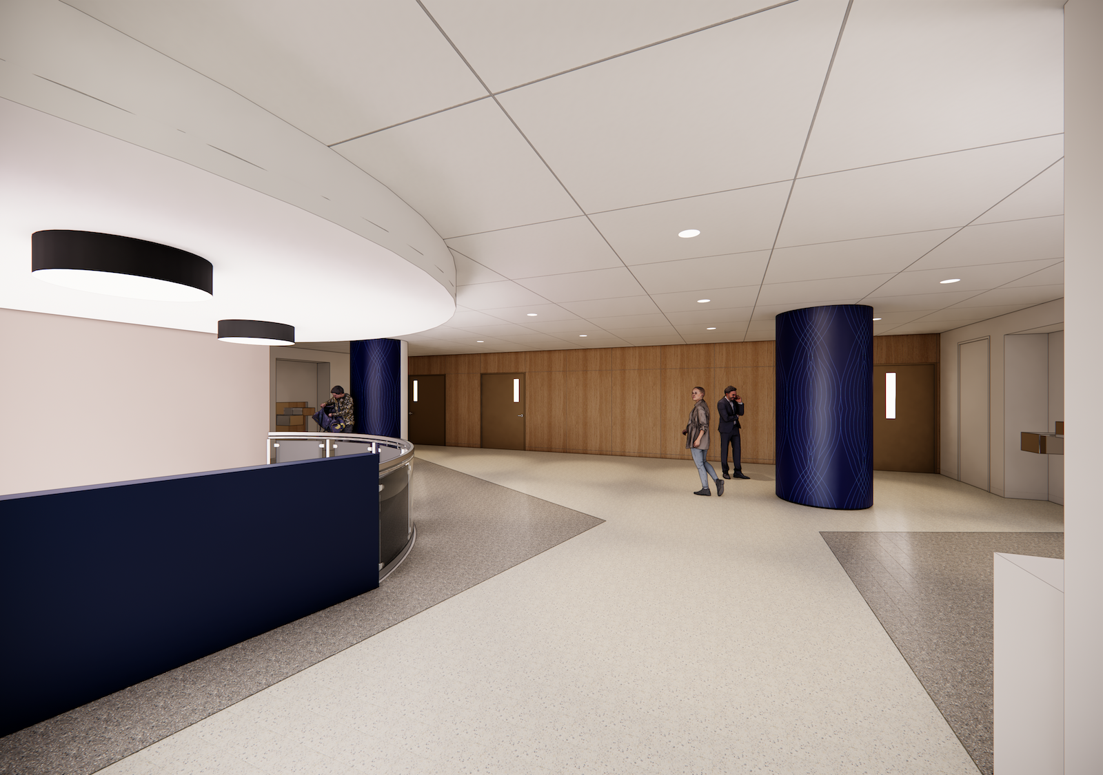 Renderings of remodeled MU lobby