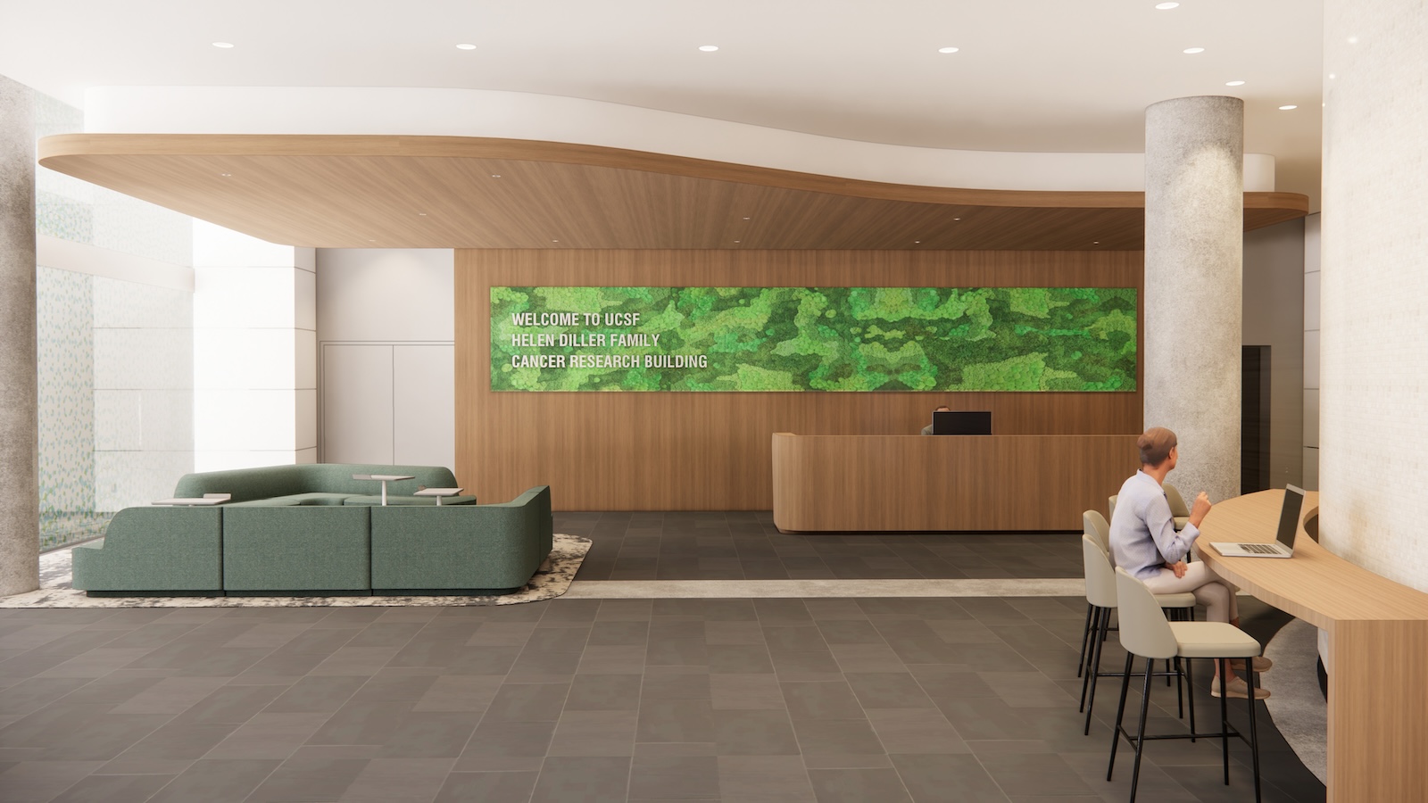Rendering of new Helen Diller Lobby