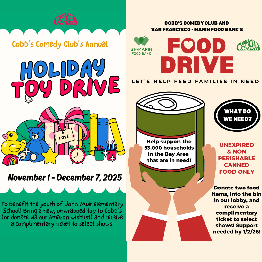 Cobbs comedy food drive