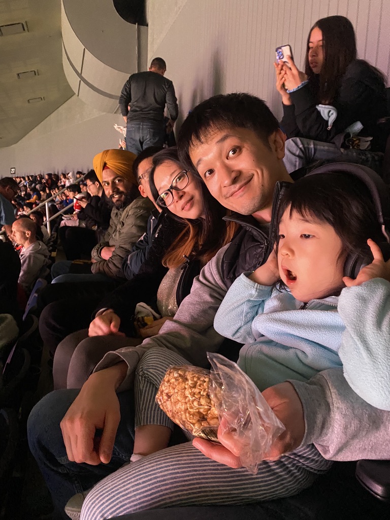 Family fun at Warriors Game