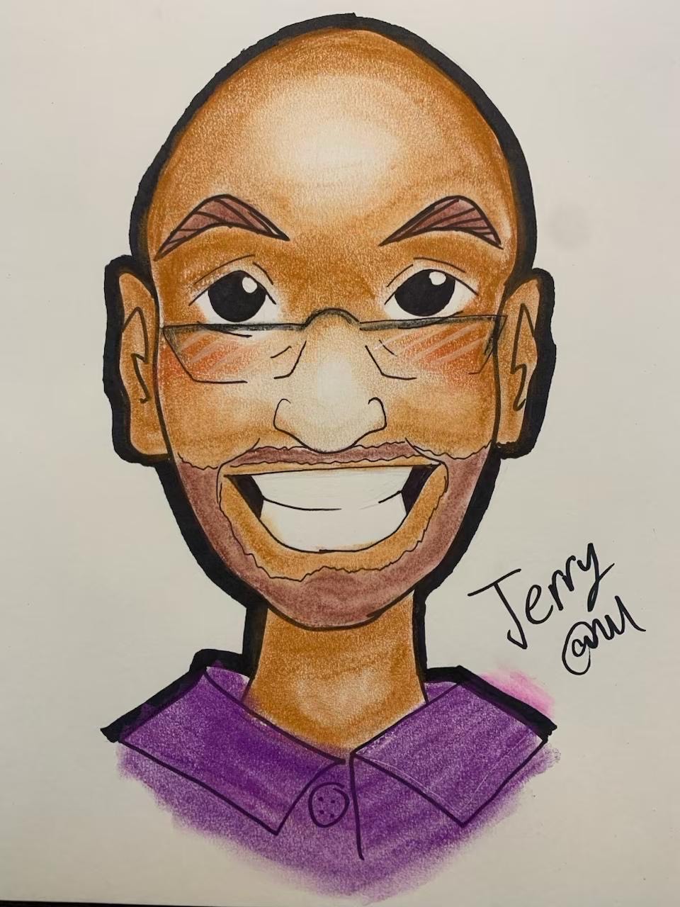 caricature of a man