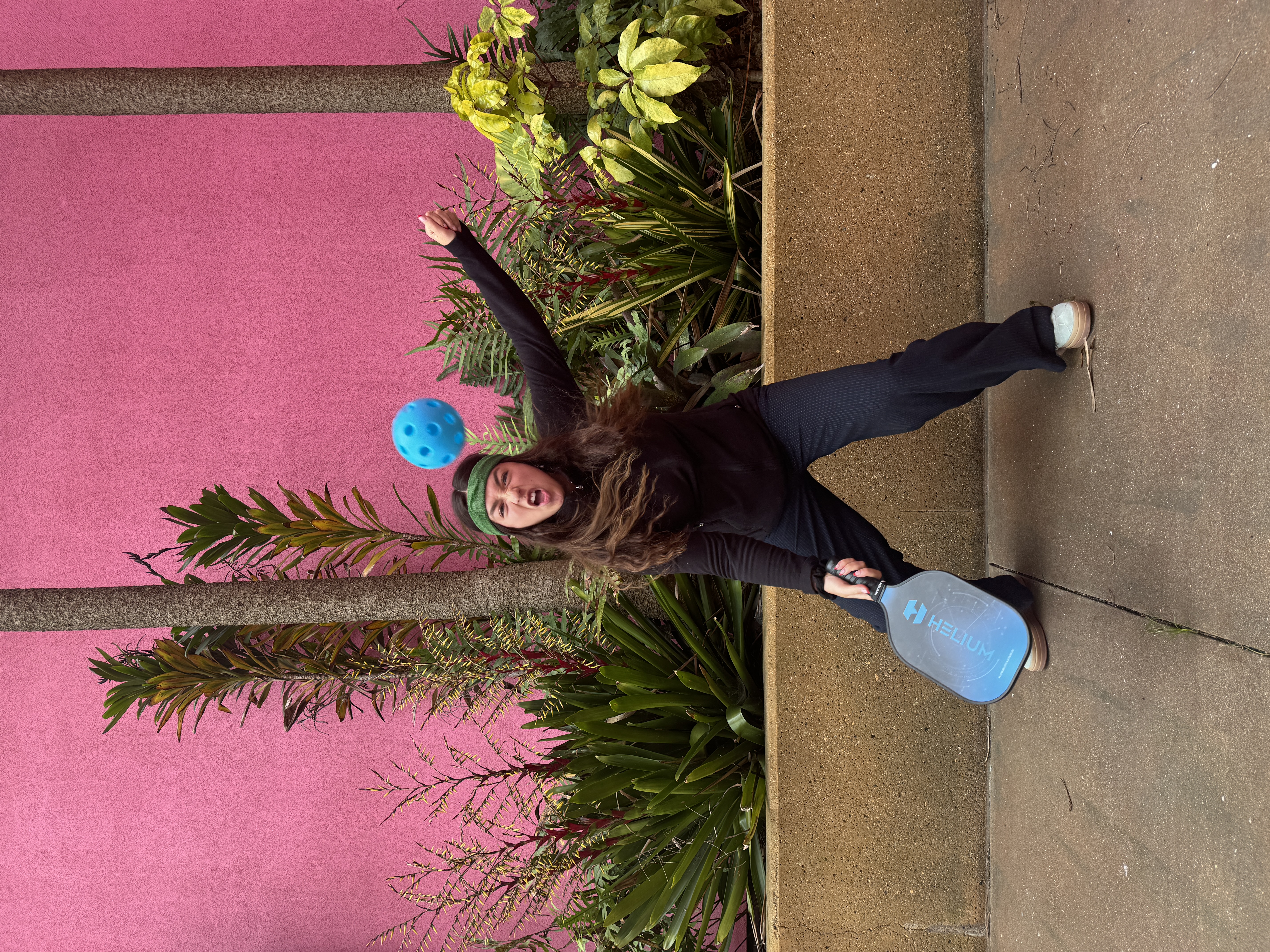 Annika playing pickle ball