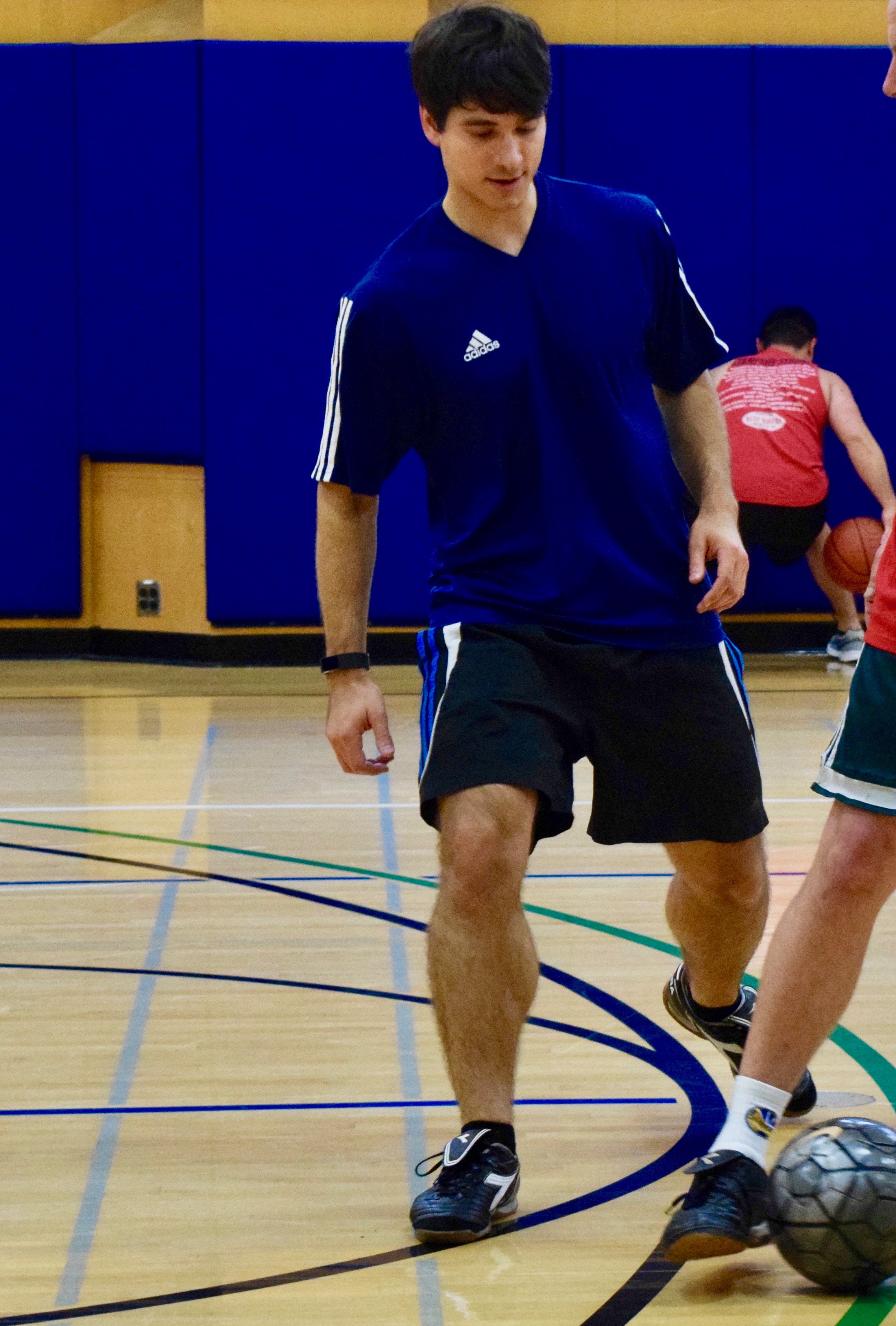 Indoor soccer at Parnassus.