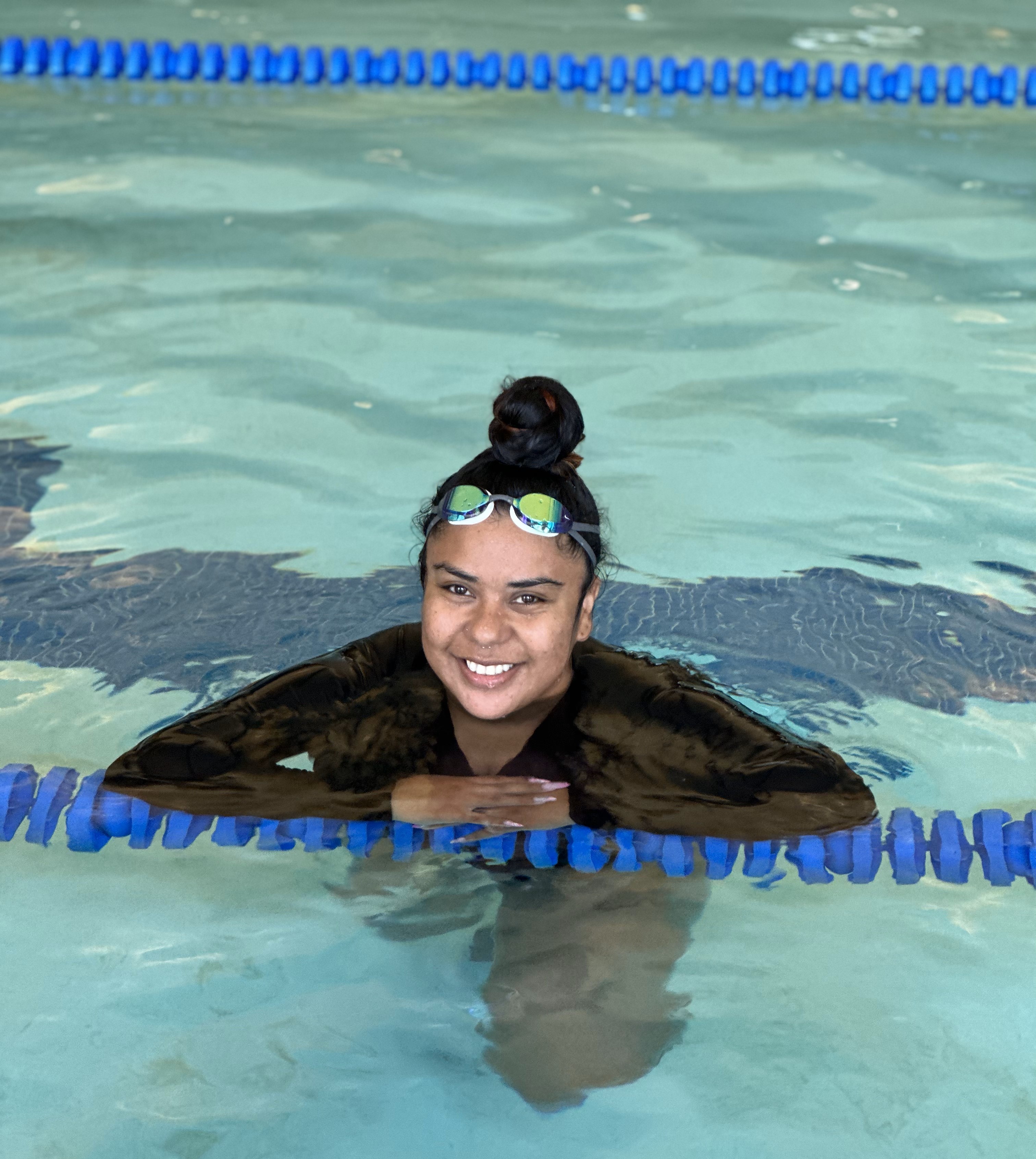 Leslie Bustos-Gomez at Bakar pool.