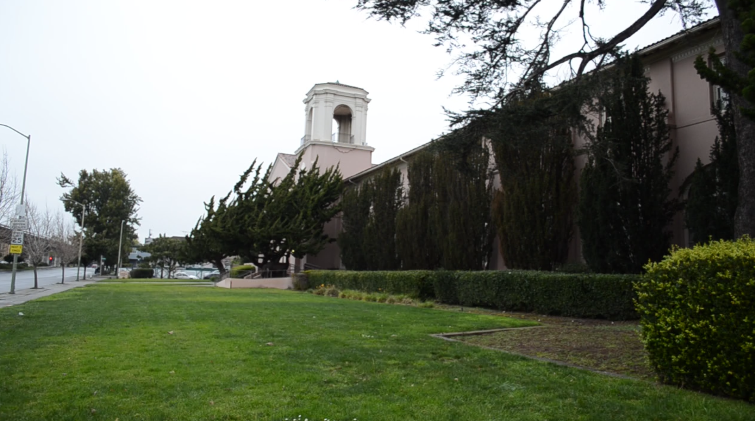 Front of MLK Research Building in Oakland