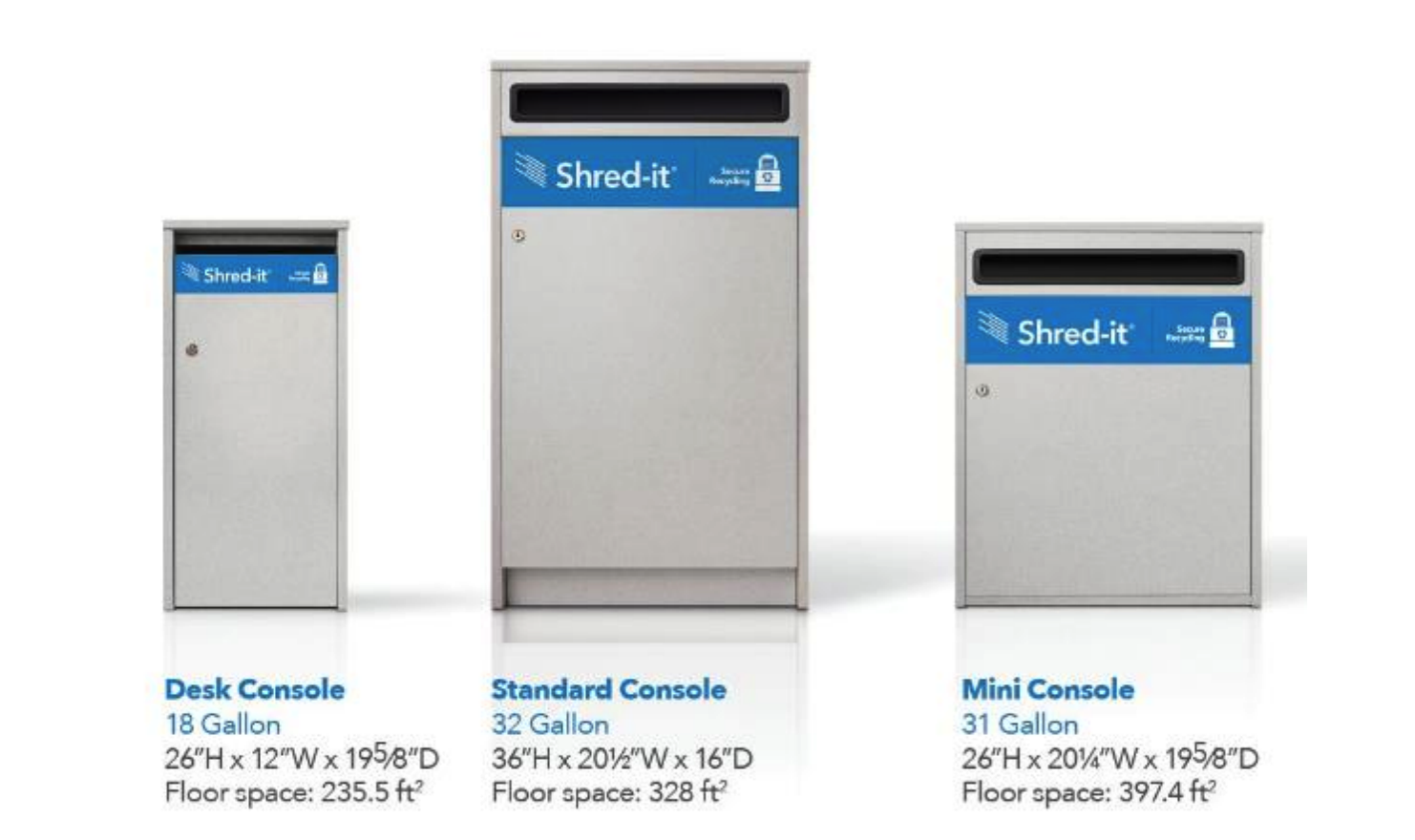 Shred-it bin sizes