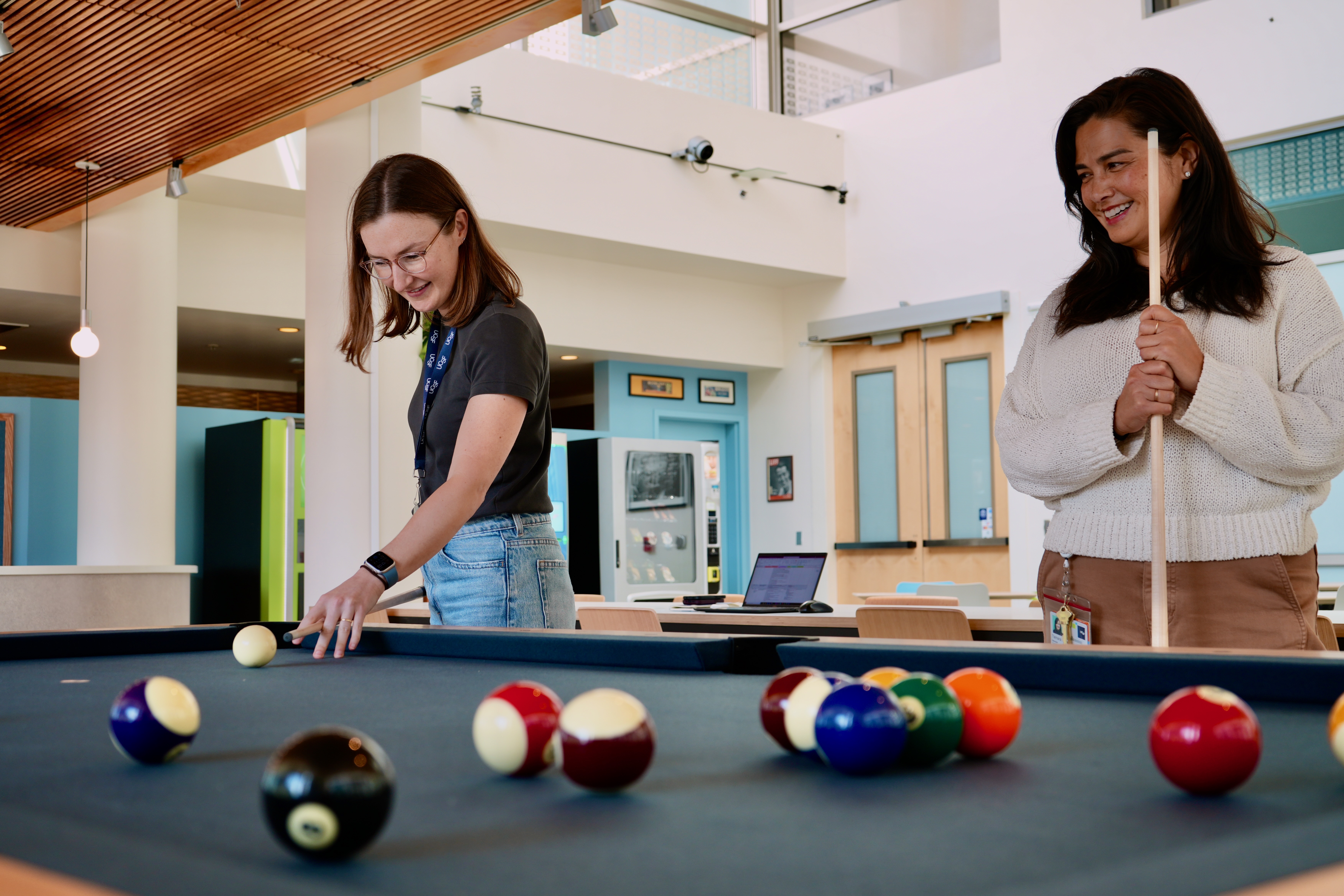 pool table at cafe 24