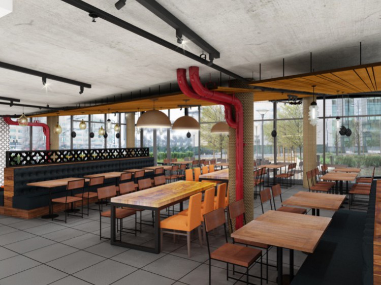 Dining room at SF Kebab.