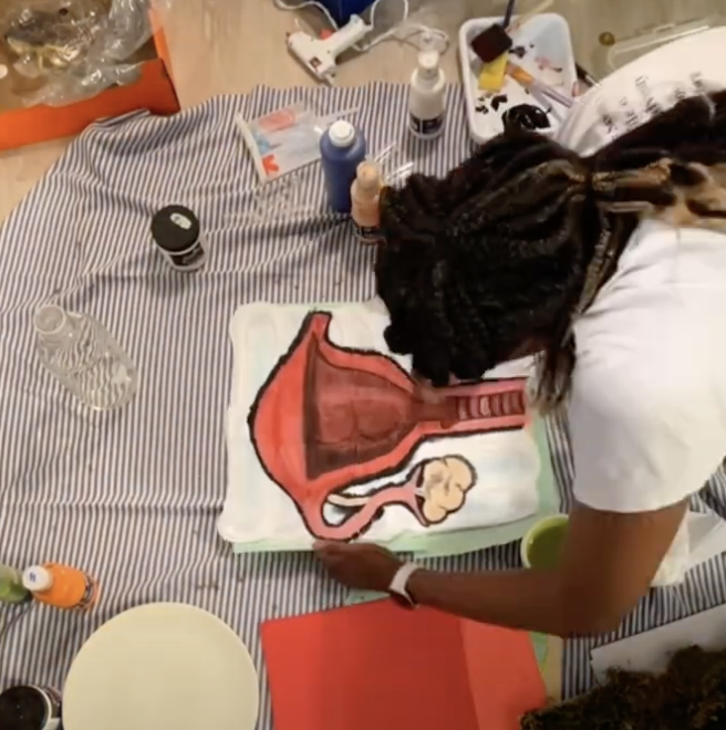 process of making the piece