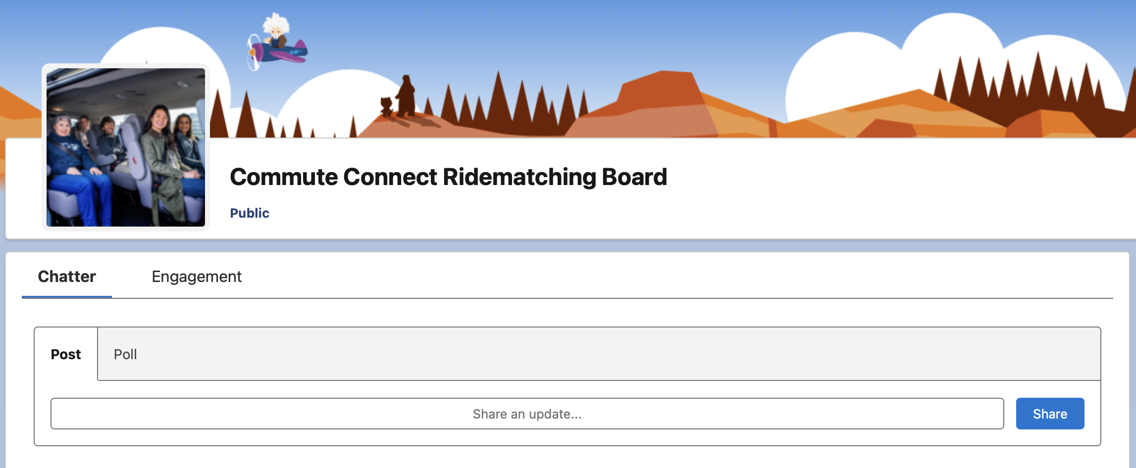 Commute Connect page