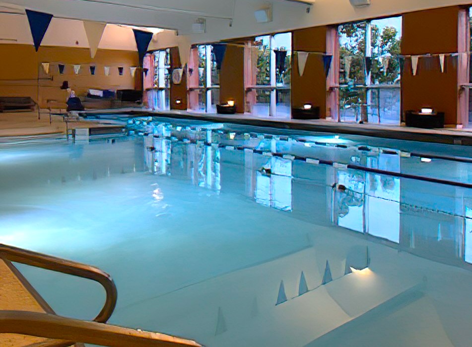 Pool view from entry