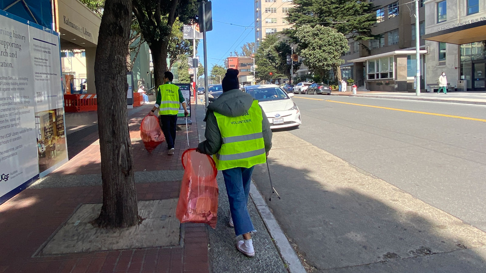 people on Parnassus Heights campus