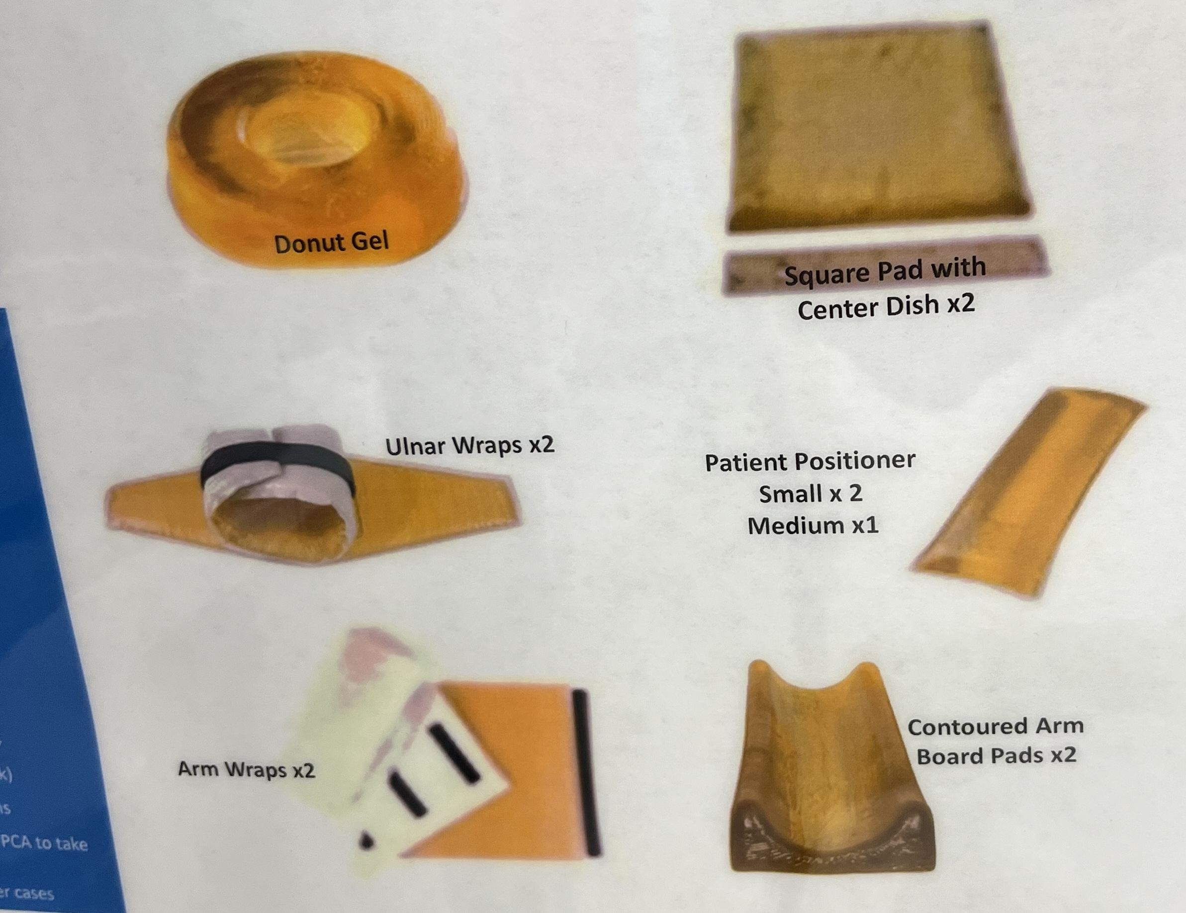 A poster shows different types of gel