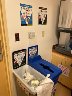 Example of pantry waste station