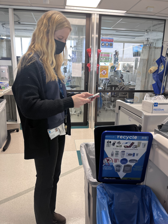 Sustainability preforming a waste audit