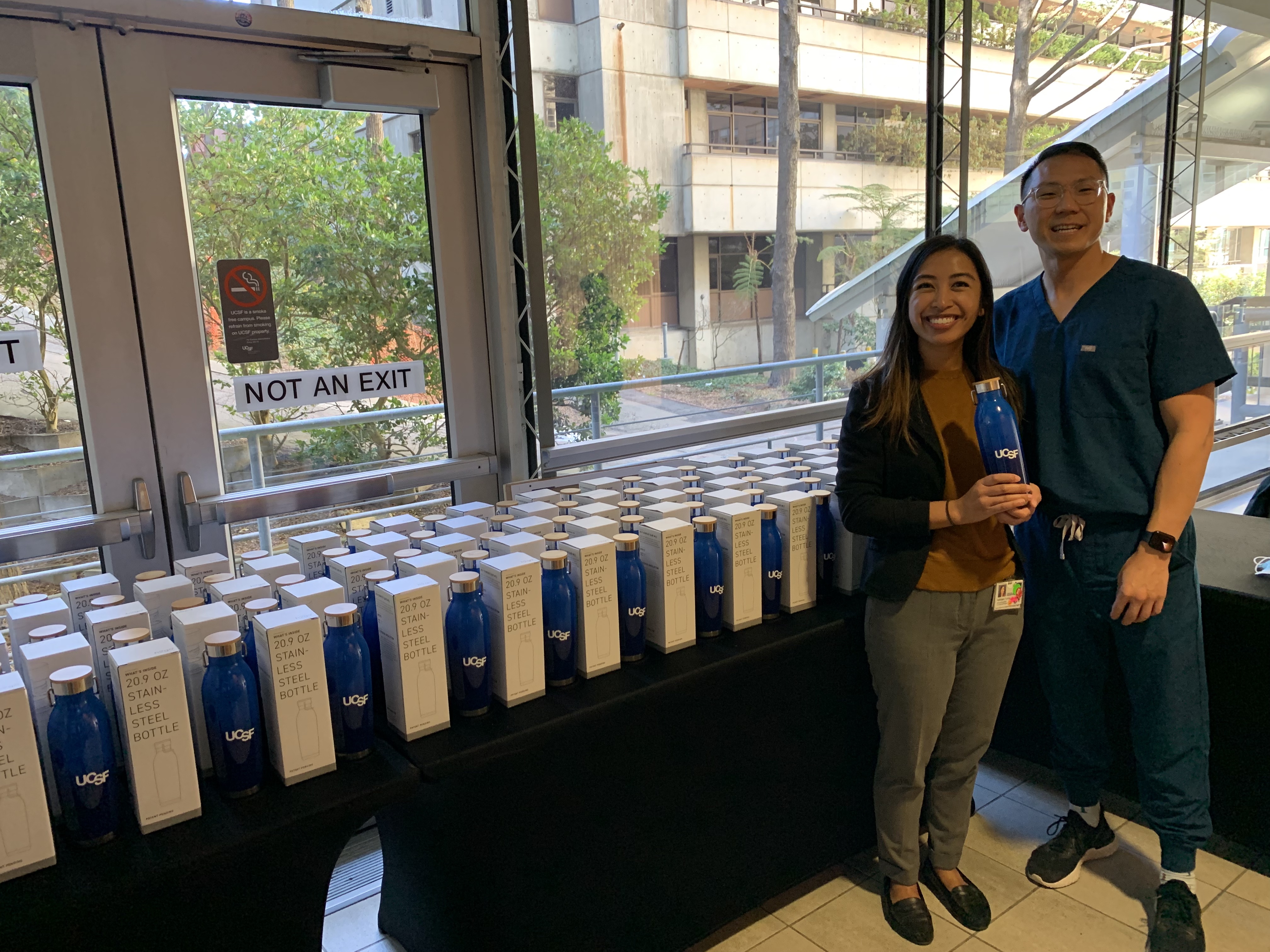 Kathleen Yummul and Alfred Li smiling 