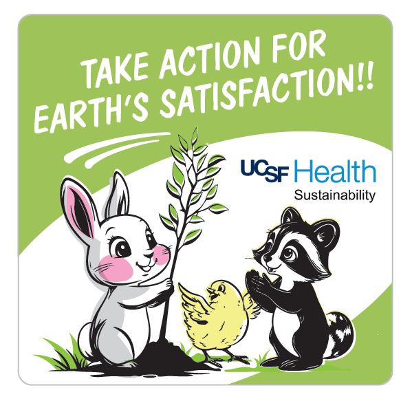 Take Action for Earth's Satisfaction Sticker