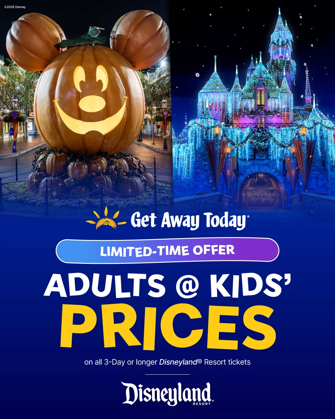 Get Away Today - Adult at Kids' Prices ad